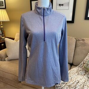 Patagonia Light Purple Capilene Baselayer 1/2 Zip Size L